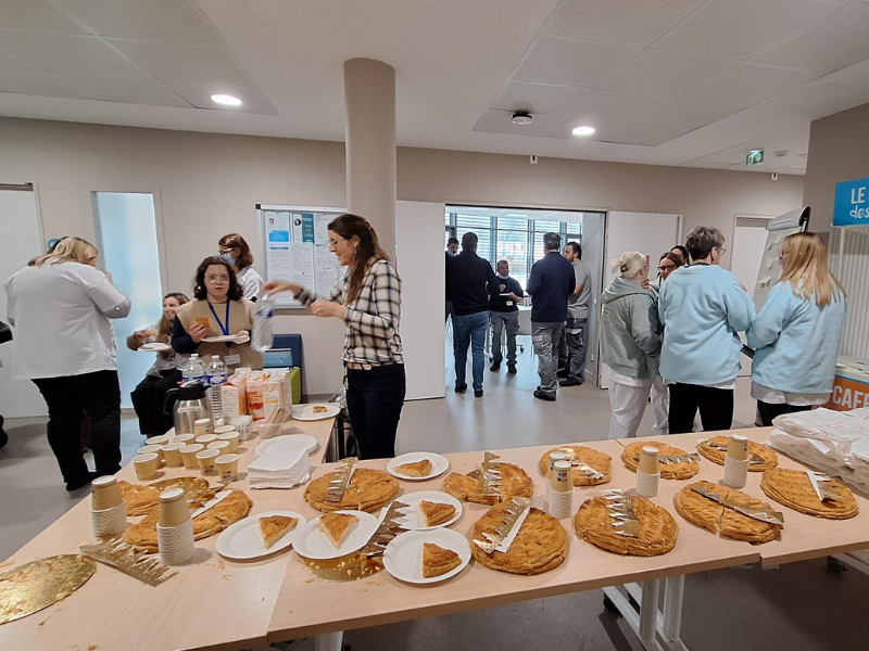 Voeux 2026 tarare hopital installation galette