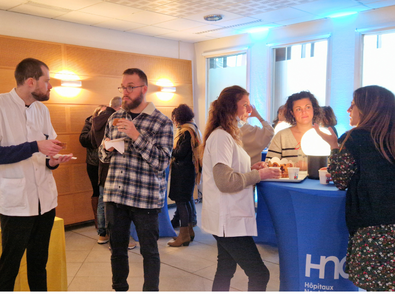 Voeux 2026 villefranche participants cafe galette